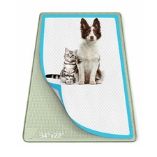 Pee Pad Holder for Dogs 34''x22'' Silicone Puppy Pee Pad Tray, Green Extra ...