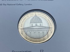 2024 NATIONAL GALLERY TWO 2 POUND BRILLIANT UNCIRCULATED COIN BU