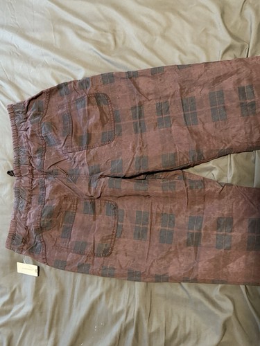 Pantalones de chándal Anthropologie Jacquie a cuadros talla L nuevos con etiquetas - Imagen 9 de 11