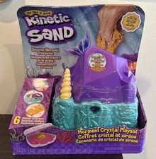 Kinetic Sand Mermaid Crystal Playset Sensory Gold Shimmer