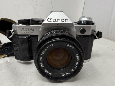 Canon AE-1 program Canon FD 50mm f/1.8 W/ Film | eBay