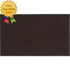 Apache Rib Cocoa Brown 3 Ft. X 5 Ft  Non  Slip Indoor Commercial Door Mat