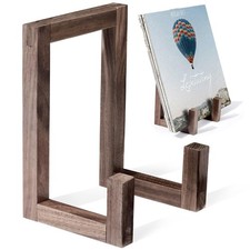Vinyl Record Storage Rack Black Walnut,Wooden Record Holder for Albums,Vinyl ...