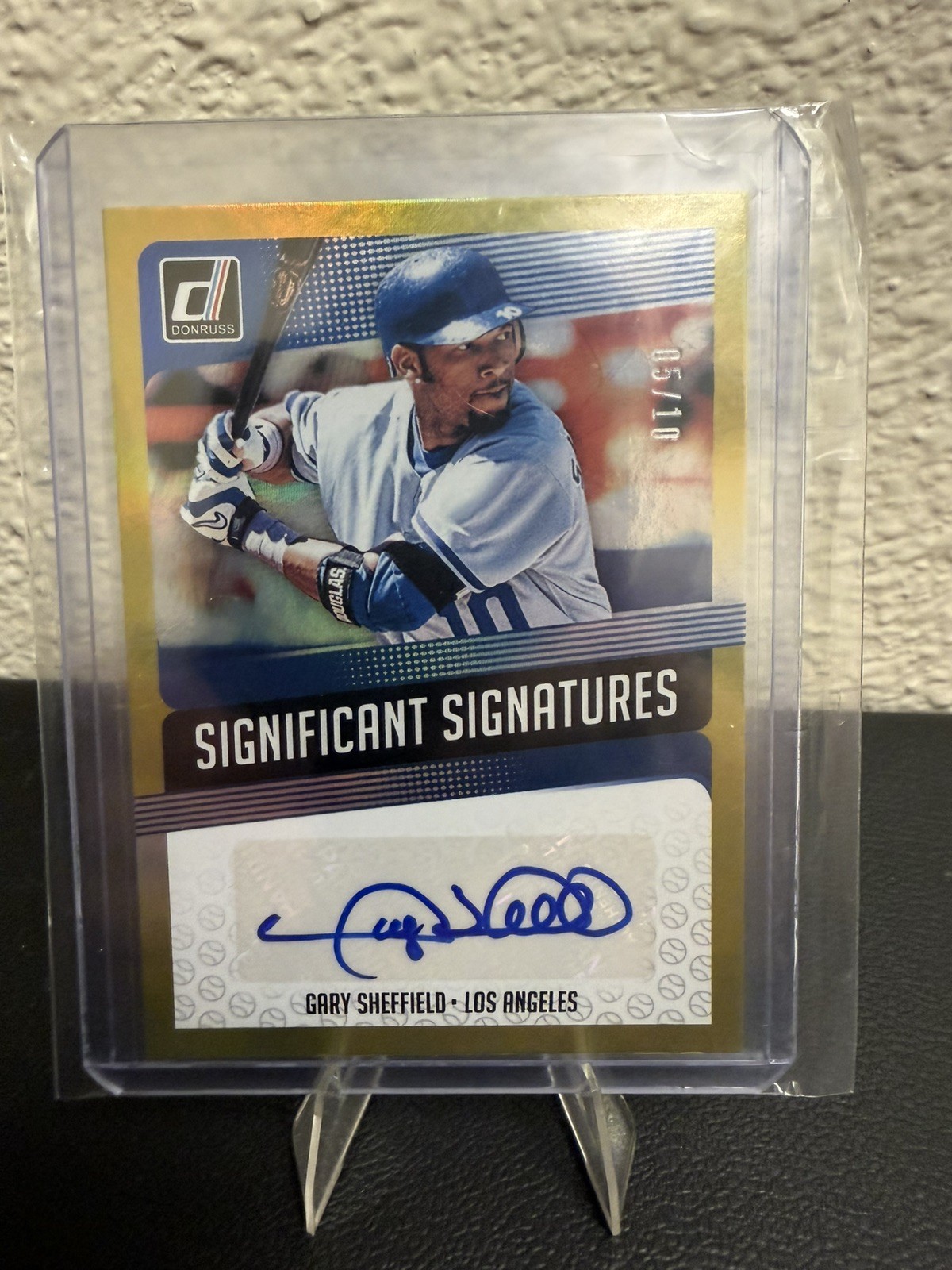 2018 Donruss Baseball- Gary Sheffield #SIG-GS Gold Auto 5/10 Dodgers