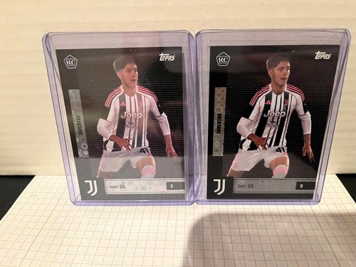 (2) Juventus Team Set 25/26 Rookie Javier GIL No. 2.