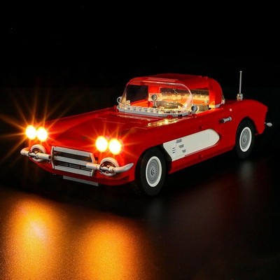 YEABRICKS LED Licht für Lego-10321 Icons Corvette Bausteine Modell