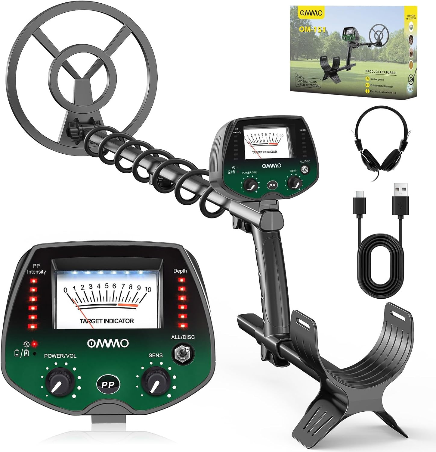 Cerca Reperti Antichi con OMMO Metal Detector Professionali 6 Modalità