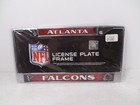 Atlanta Falcons Chrome w/ Red Background License Plate Frame NFL