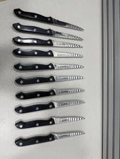 Ronco Showtime Six Star Stainless Steel  lot of 10 #14 Steak Knives Cutlery