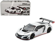 Honda NSX GT3 EVO22 Silver Metallic 1/64 Brazilian Event Exclusive by Pop Race