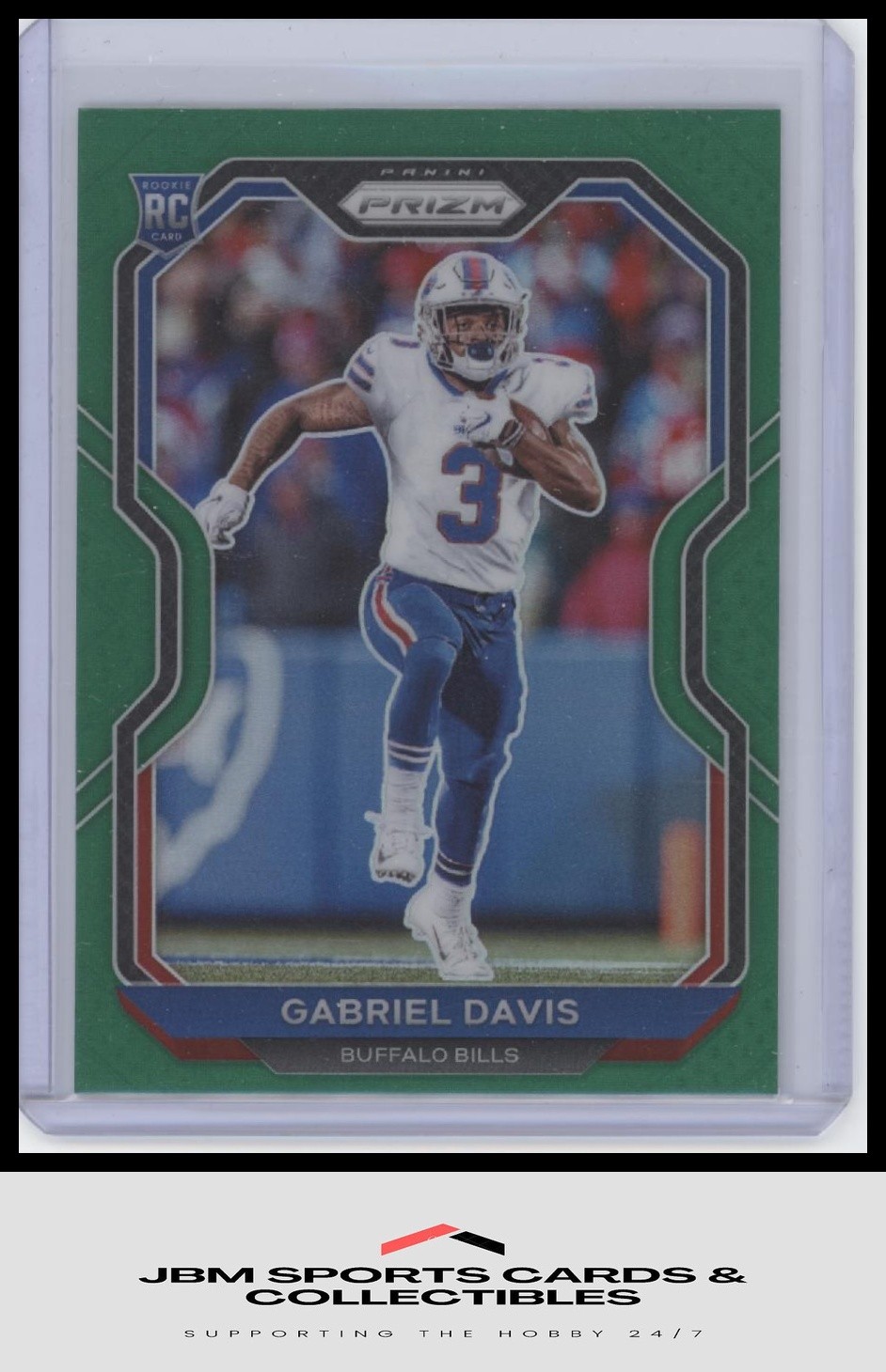 2020 Panini Prizm #312 Gabriel Davis Prizm Green RC