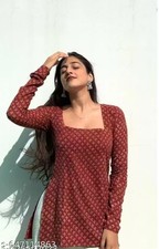 Daily wear kurti/casual/Women's Latest Floral Printed short Kurti new collection