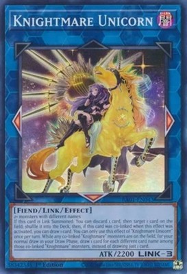 3 x Knightmare Unicorn (Alternate Art) - RA01-EN043 - Super Rare - 1st Edition N