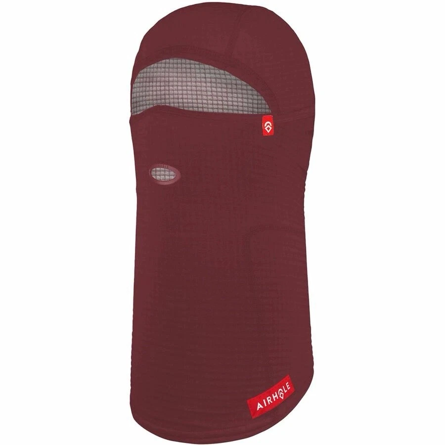 AIRHOLE BALACLAVA FULL HINGE WAFFLE FLEECE MAROON S/M
