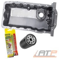 ÖLwanne ALU +Dichtung +ÖLfilter FÜR Seat Toledo 2 1M 1.6 BJ 99-00