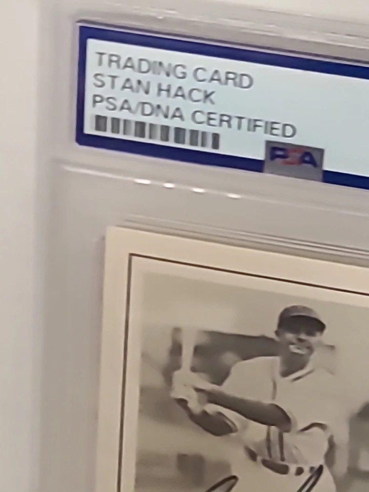 STAN HACK Signed 1978 Grand Slam #11 PSA/DNA Autographed Card Cubs Deceased 1979 - Image 4 of 4
