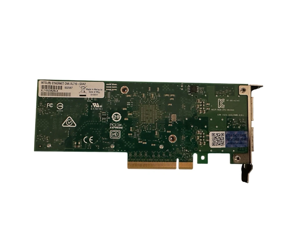 Intel XL710QDA2BLK XL710-QDA2 Dual Port 40GbE Ethernet Converged Network Adapter - Image 3 of 3