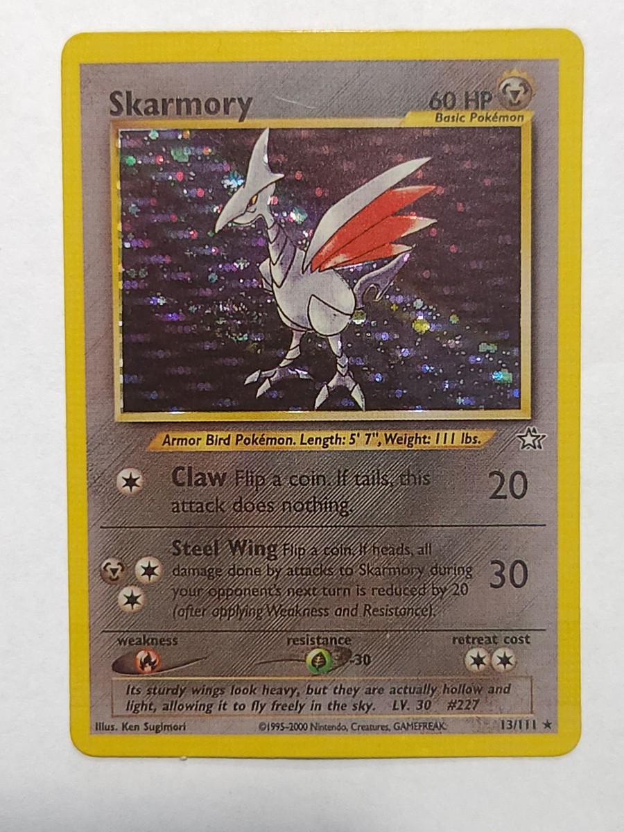 Skarmory Rare Holo Basic Pokemon 60 HP 13/111 | eBay