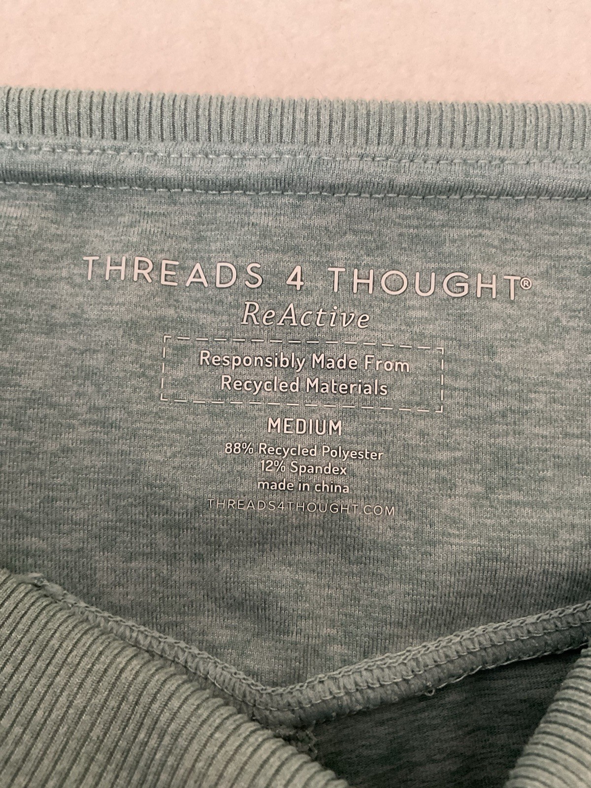 Threads 4 Thought Medium Light Green Activewear S… - image 4