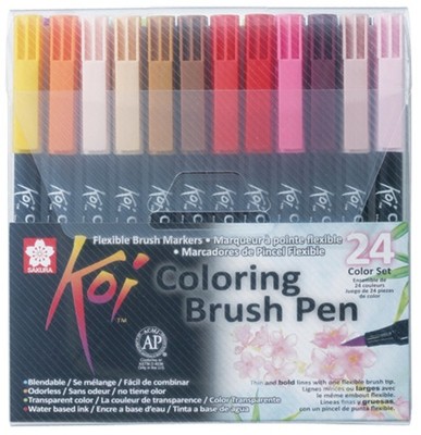 24 SAKURA Pinselstift Koi Coloring Brush, 24er Etui