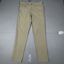 Lululemon ABC Classic Fit Pants Warpstreme Men's 31x33 Beige Stretch Golf