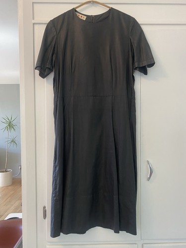Marni, Abito vintage Y2K Marni donna 42 (US 6) nero/grafite cotone usato in ottime condizioni Italia!