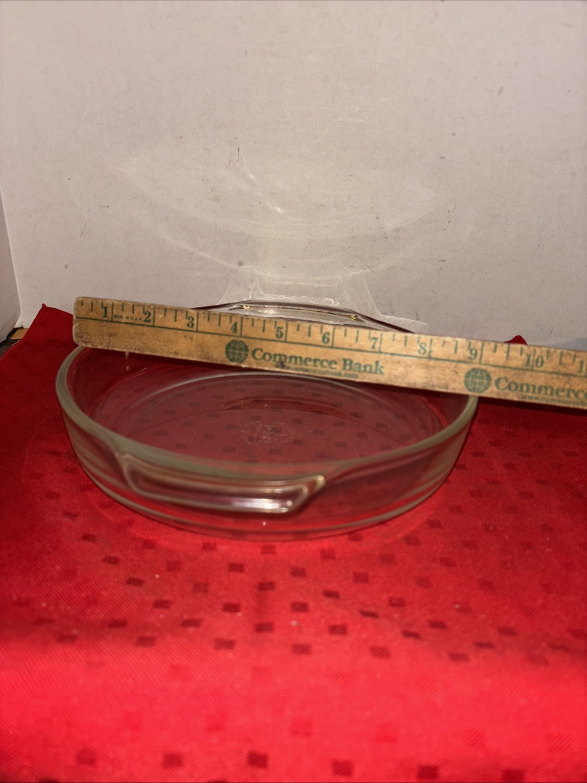 Vintage Anchor Hocking Fire King 9" X 2" Clear Cake  Baking Dish-429 Estate Find