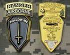 Challenge Coin US Army 4th Ranger Training Battalion Airborne Benning Phase