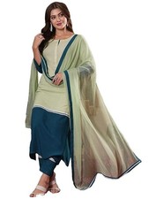Women's Rayon Viscose Straight Solid Kurta with Pant  Dupatta