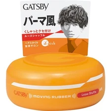 Mandom GATSBY Moving Rubber Loose Shuffle 80g [Hair Wax] Preservative-Free 