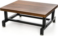 500 Lbs Capacity Wood One Step Stool, Anti-Slip Bed Riser with Steel Frame