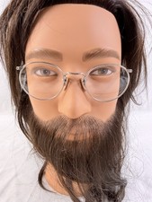 1940 s American Optical AO FulVue AO25 Eyeglasses Silver Full Oval Frame Glasses