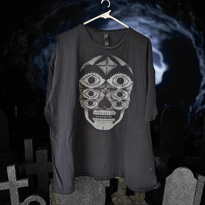 2008 Young Widows Old Wounds Skull rock band T-shirt 3XL metal punk emo goth 