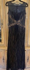 Tadashi Shoji Womens Size 10 NWT! Gorgeous Mesh &Lace Criss Cross Evening Gown!