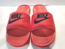 NIKE CN 9675-600 VICTORI ONE SIZE 9 UNIVERSITY RED BLACK SLIDE SANDALS