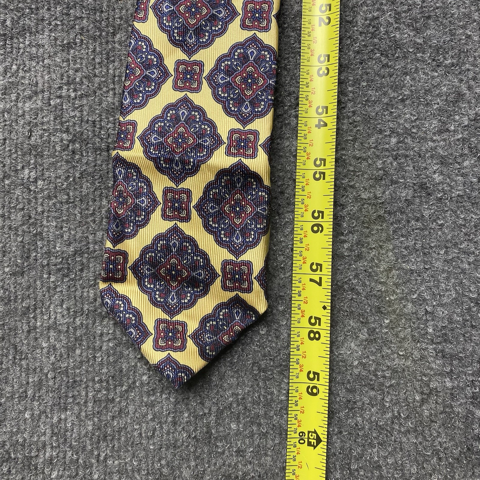 VTG Robert Talbott Tie Geometric Pattern Handsewn… - image 8