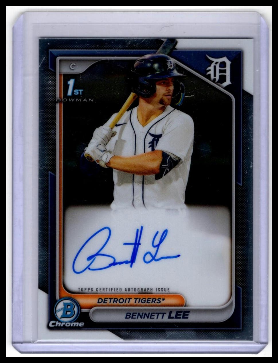 Bennett Lee 2024 Bowman Chrome #CPA-BL Prospect Autographs Detroit Tigers
