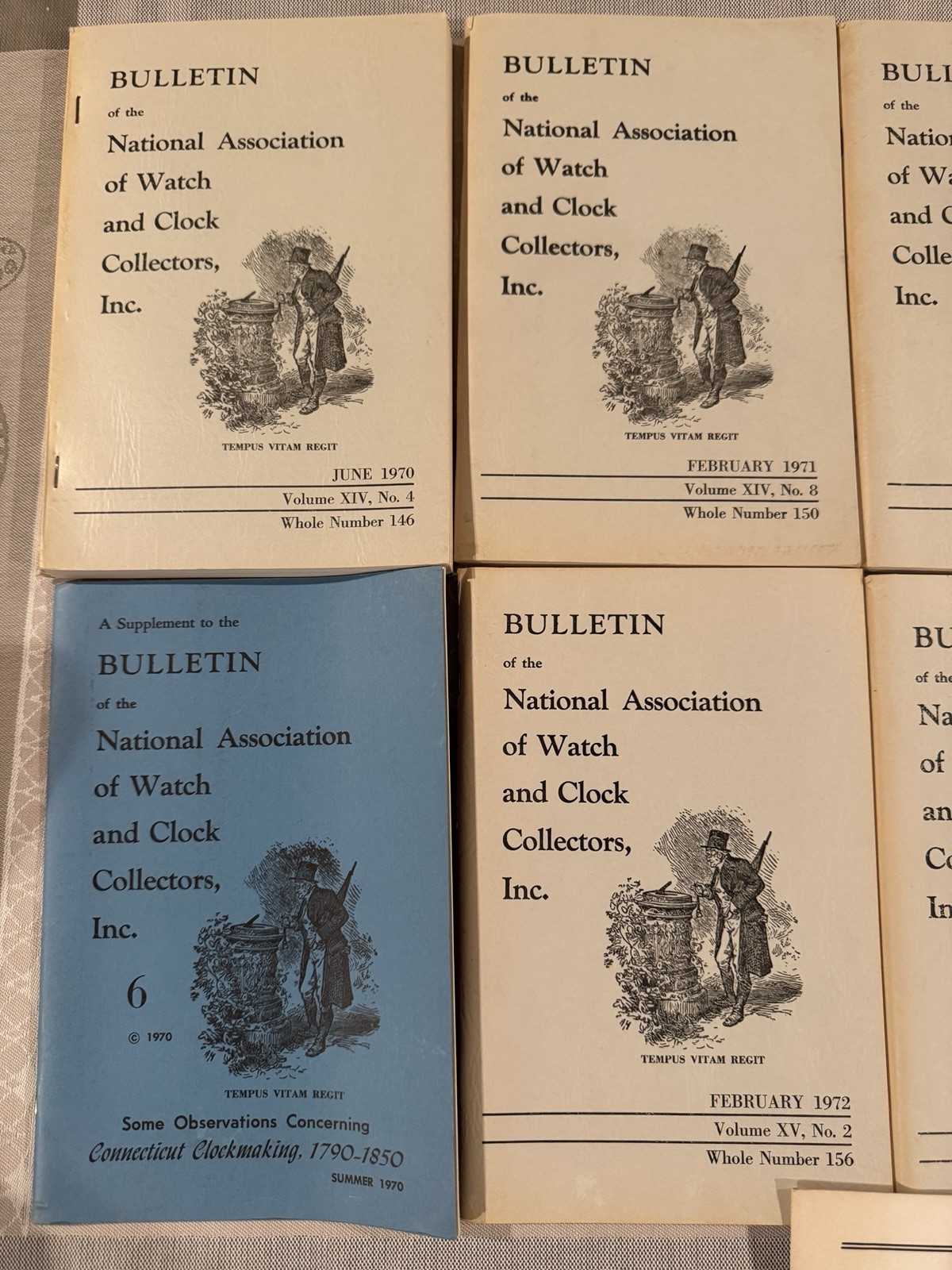 NAWCC Bulletin Lot of 12 |  Watch and Clock Collector’s | 1970-1978 | 