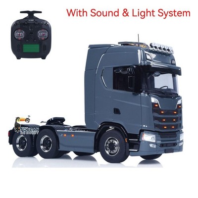 Metall Chassis 3Gang 1/14 ST8 RC Traktor LKW RWD Lastwagen Fließend Wasser Licht