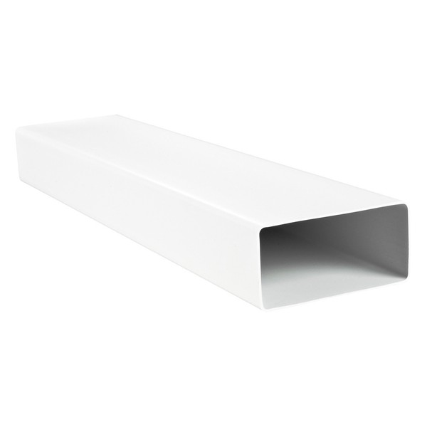 Pvc Flachkanal 204X60 Mm LäNge 500 Mm LüFtungskanal Abluftkanal LüFtungsrohr-image