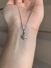 Platinum pt900 Diamond pendant ONLY for necklace 1.27g