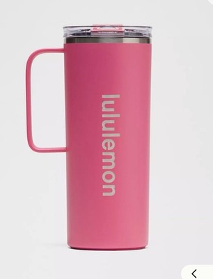 Lululemon Insulated Mug 20oz Stainless Stell Hot or Cold Leak Proof Screw On Lid