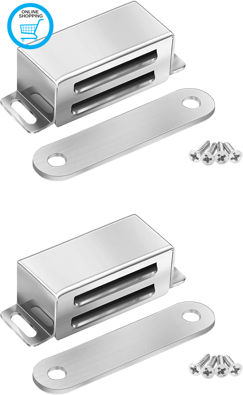 Magnetic Door Catch 6KG Pull Strong Magnet Cabinet Latches Magnetic Hardware Sta