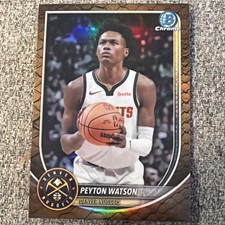 2025-26 Bowman Basketball #BCV-180 Peyton Watson, Reptilian Denver Nuggets