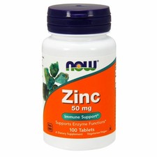 Zinc 100 Tabs 50 Mg by Now Foods