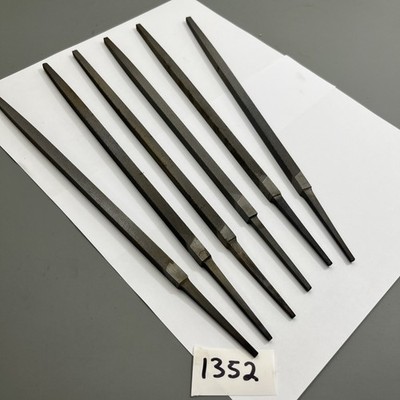 6 Nicholson 10'' Hand File, Square machinist, woodworking  jeweler fabricator nos