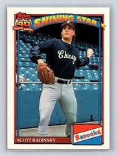 1991 Topps Bazooka Shining Stars #22 Scott Radinsky Chicago White Sox