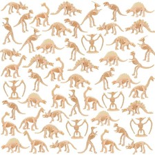 60 PCS Dinosaur Fossil Skeletons, Assorted Dinosaur Skeleton Toys Figures for...