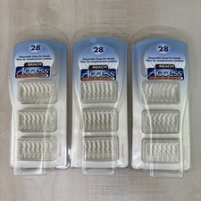Reach Access Daily Flosser 28 Disposable Snap-On Floss Heads 3 Packs New Sealed