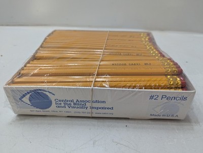 Vtg NOS NYCDOE Central Association For The Blind Utica NY No 2 Pencils Made USA
